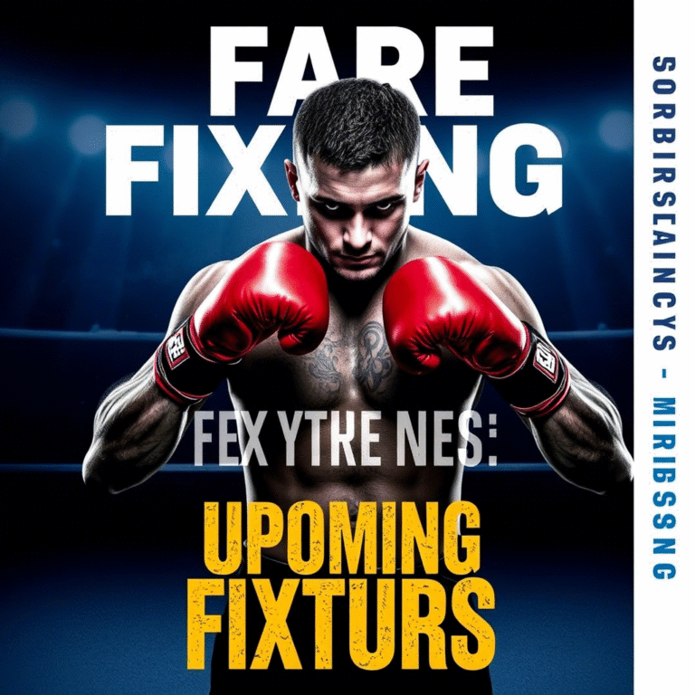 Upcoming Fixtures SFFareBoxing